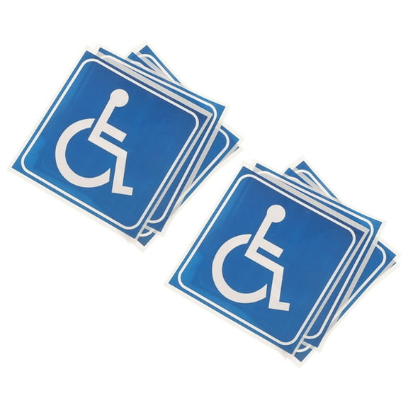 15pcs Handicap Stickers Disabled Wheelchair Sign For Toilet Adhesive Disabled Wheelchair Decals Disabled Parking Sign For Inside Car For Disability Stickers Plastic Disabled Wheelchair Sign