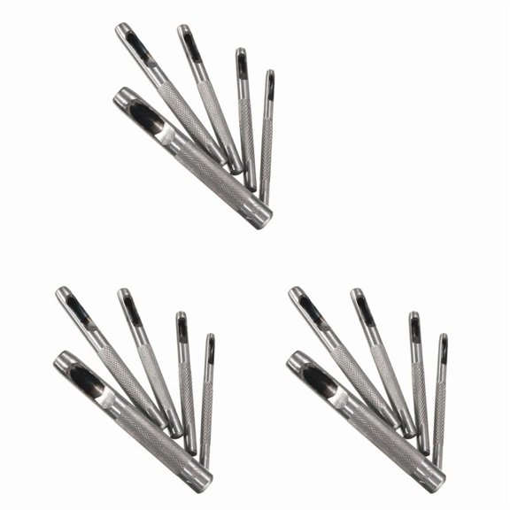 15pcs Hole Leather Belt Cutter Craft Hollow Punch DIY Tool 3mm-8mm Set Puncher