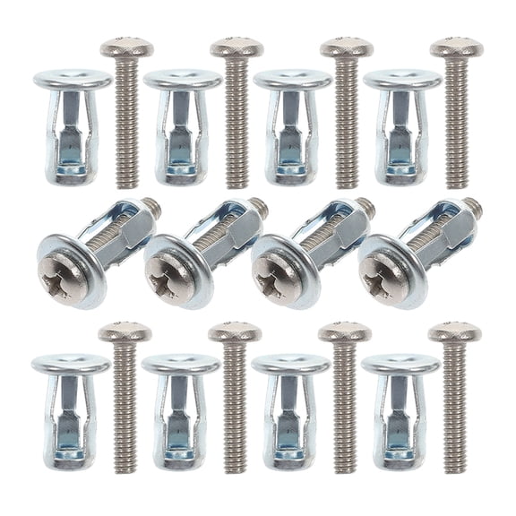 15pcs Hollow Door Anchor Screws Set Metal Expansion Bolt Drywall Short Hollow Wall Anchors for Plasterboard Heavy Duty Wall Anchors