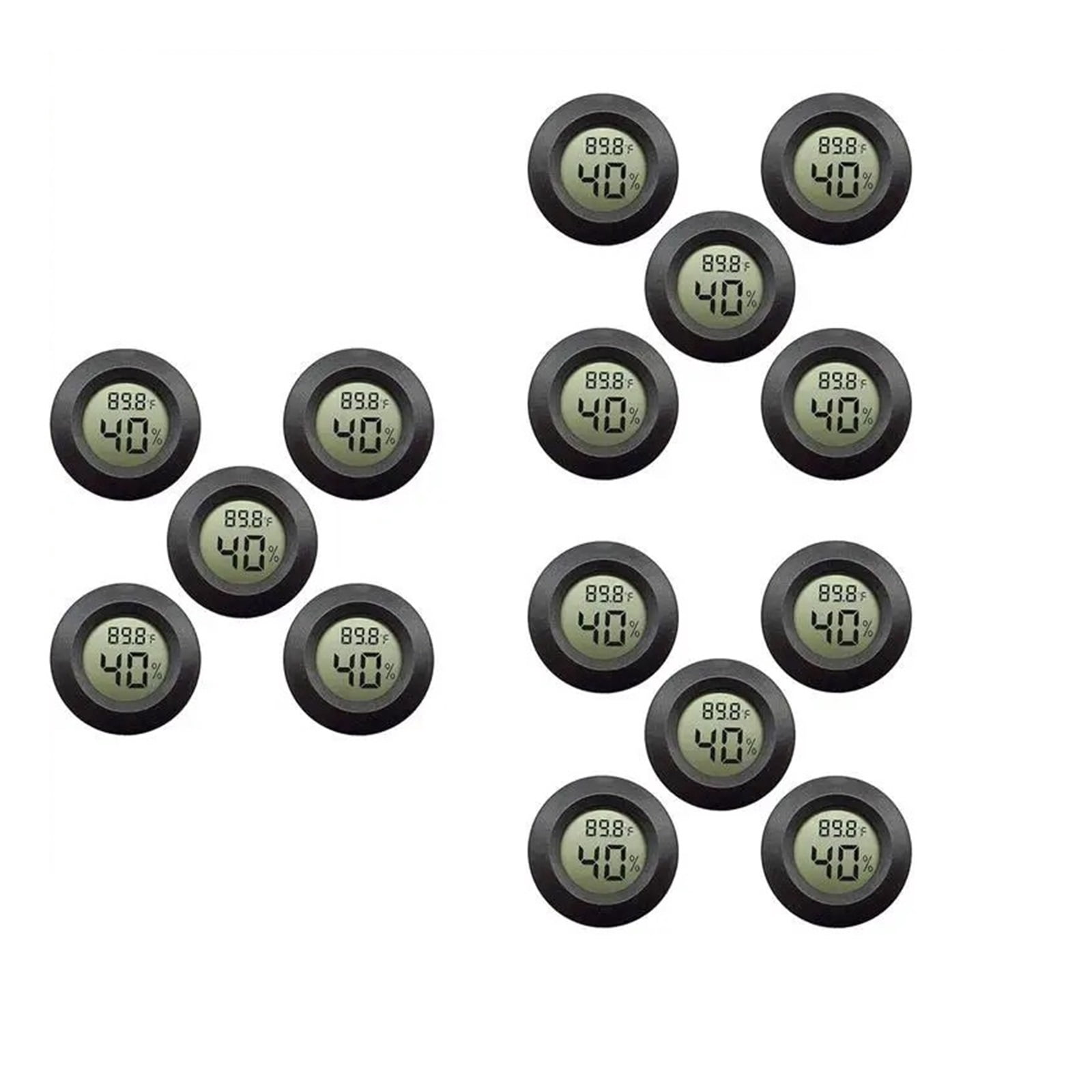 15pcs Hygrometer Thermometer Digital LCD Monitor Humidity Meter Gauge for Humidifiers Dehumidifiers ,Fast Response