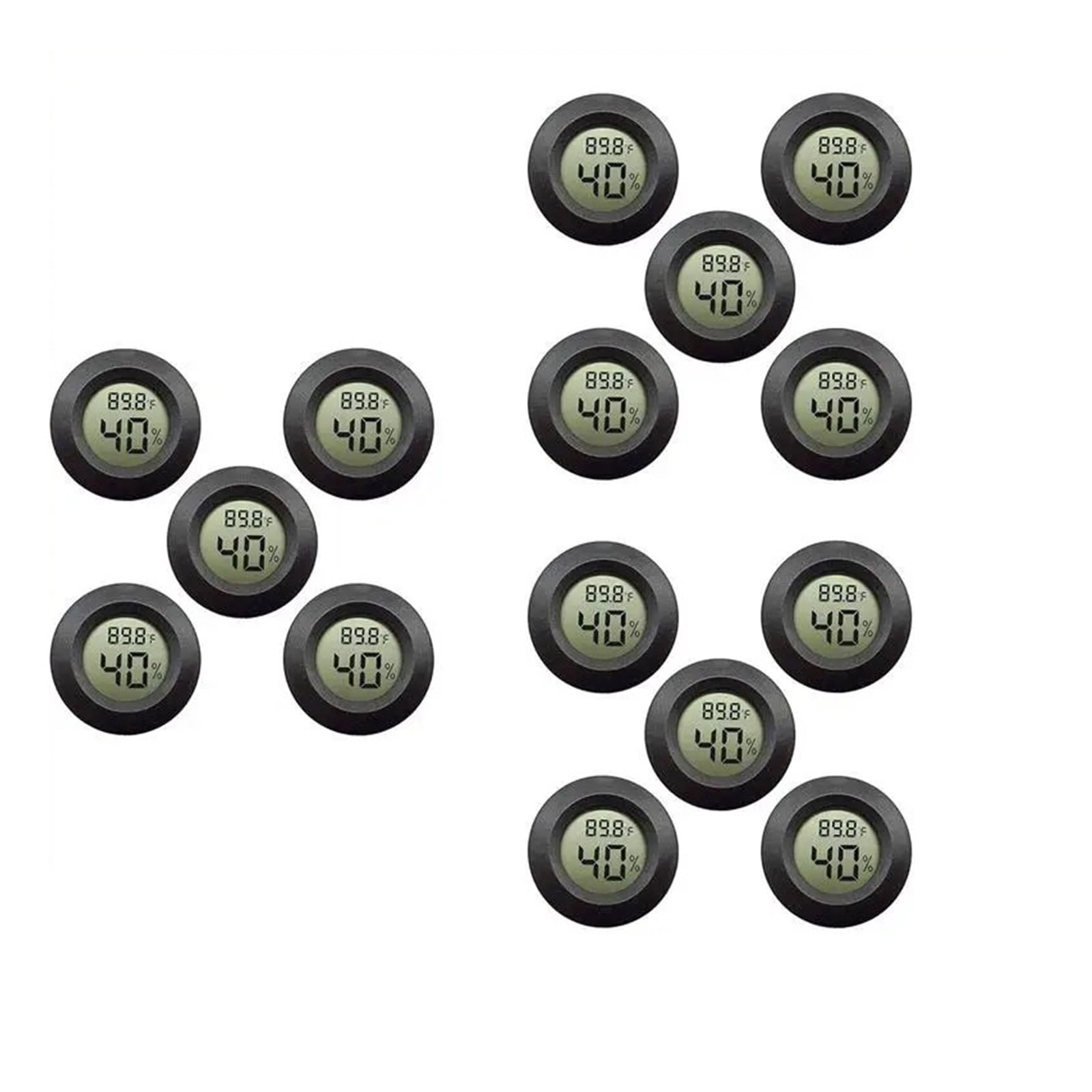15pcs Hygrometer Thermometer Digital LCD Monitor Humidity Meter Gauge for Humidifiers Dehumidifiers