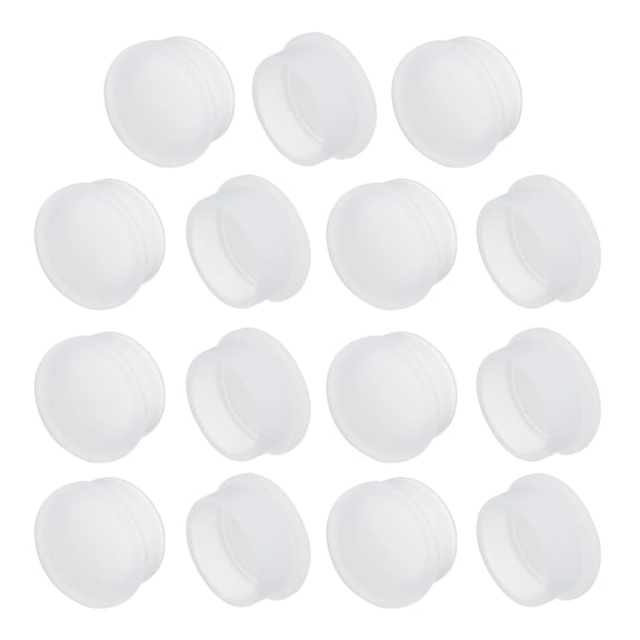 15pcs Laptop PS/2 Port Duct Covers Cap Silicone Plugs Protector for PS/2 Female End, Clear