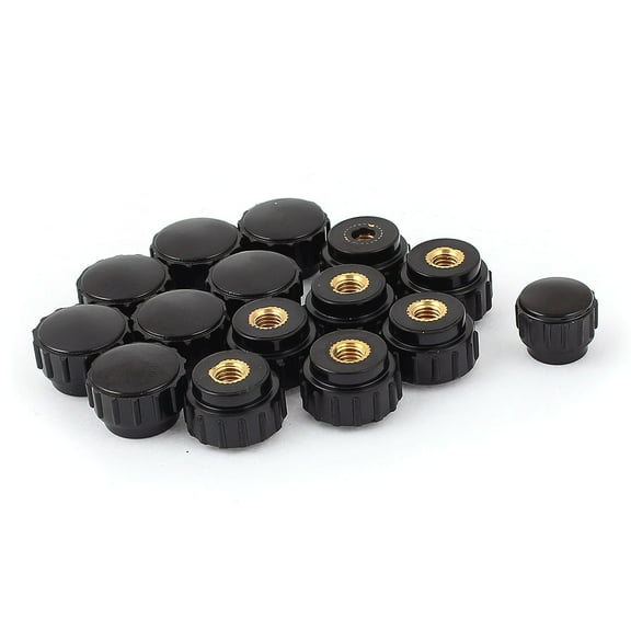 15pcs M5 Female 17mm Star Head Dia Clamping Knob Grip Handle Lock Nut