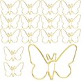 15pcs Mini Butterfly Shape Paper Clips, Gold Fancy Paperclips - Walmart.com