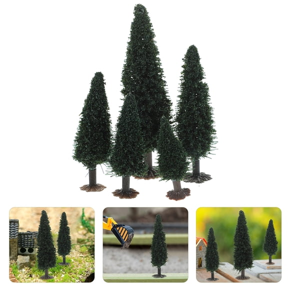 15pcs Mini Artificial Street Trees for Model Scenery, Landscape Decoration, Train Layout, Dollhouse, and Diorama Accessories