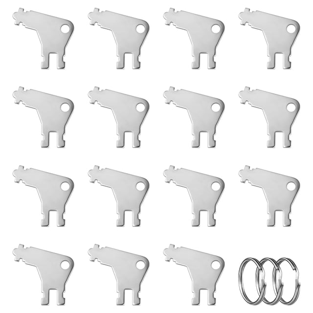 15pcs Paper Towel Dispenser Key, Metal Toilet Paper Dispenser Key