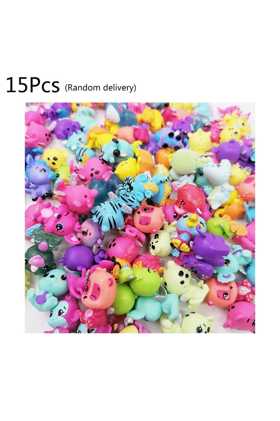 15pcs Pet Shop Small Old Figures Model Collection Landscape Decoration