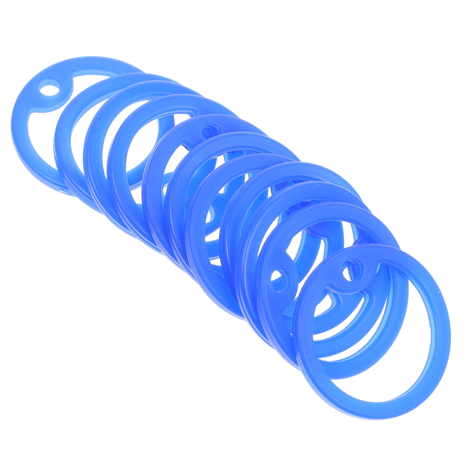 15pcs Pet Tag Silencers Name Tag Rings Dog Collar Tag Silencers