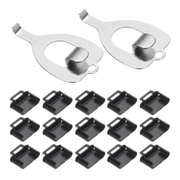 15pcs Port Blocker Locking Type C Port/Dust Metal Blocker with Coded Key,Black