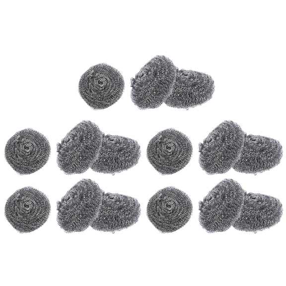 15pcs Pot Washing Steel Wool Scrubber Kitchen Dishwashing Pot Cleaning Scrubber Pot Cleaning