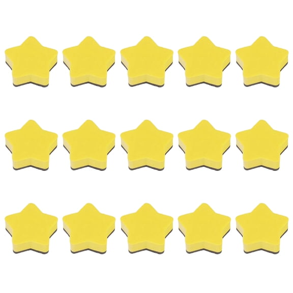 15pcs Reusable Felt Erasers For Whiteboard Magnetic Dry eraser Tools Star Shaped Classroom Accessories Easy Storage