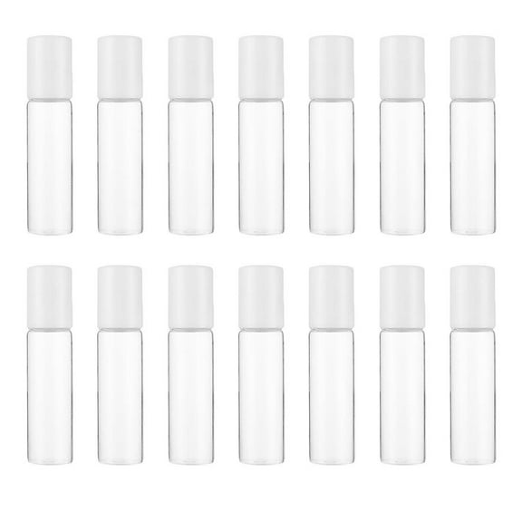 15pcs Roll-on Glass Bottles Reusable Roll-on Perfume Bottles Sub Bottles
