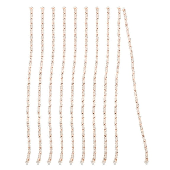 15pcs Round Cotton Kerosene Oil Lamp Long Wicks Burner Cotton Replacement Wicks for Rock Candle Kerosene Alcohol Oil Candle Lamp for Indoor Outdoor Camping