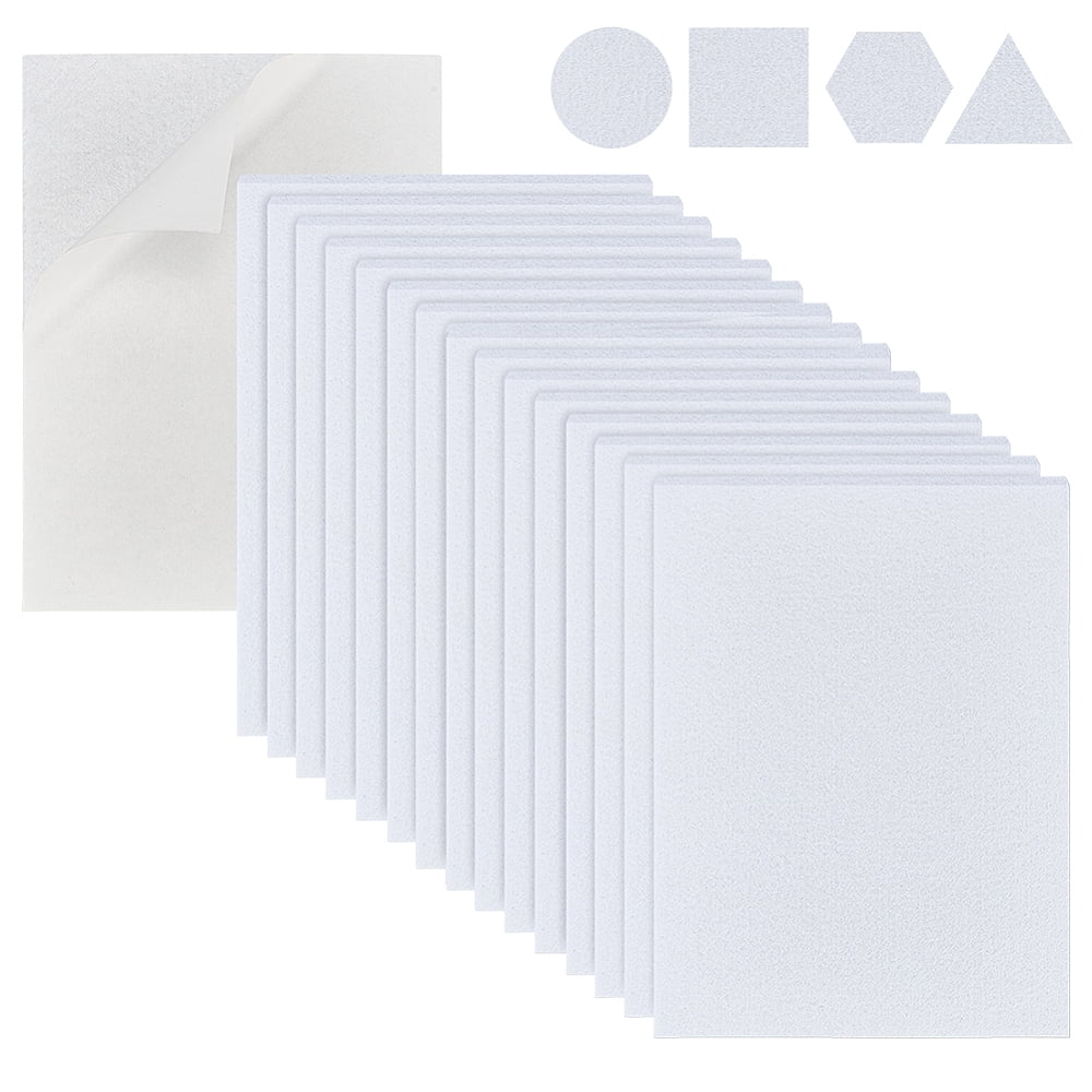 15pcs Self-Adhesive Felt Fabric 8x6 Inch Furniture Felt Pads 1/5 Inch Thick Heavy Duty Sheets