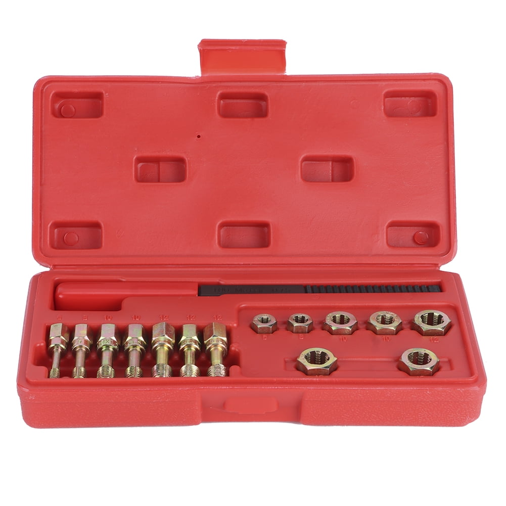 15pcs/Set Thread Restorer Repair Kit Universal Car 7 Metric Rethread