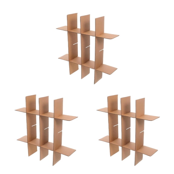 Supvox Grid Design Cardboard Divider for Glassware Packing Easy to Use 15Pcs
