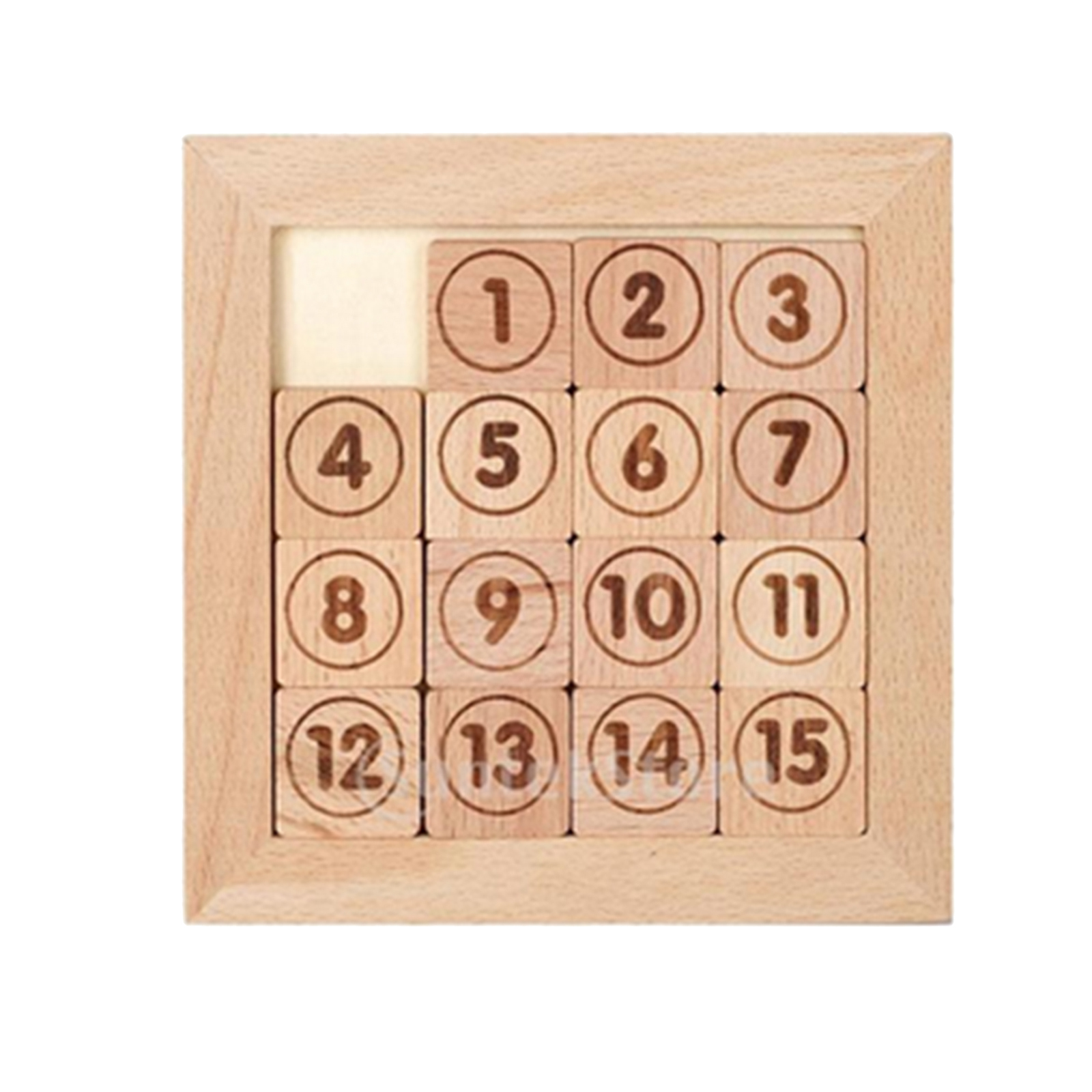 15pcs Sliding Tiles Toy Klotski Jigsaw Brain Teaser Aids Gifts - image 1 of 7