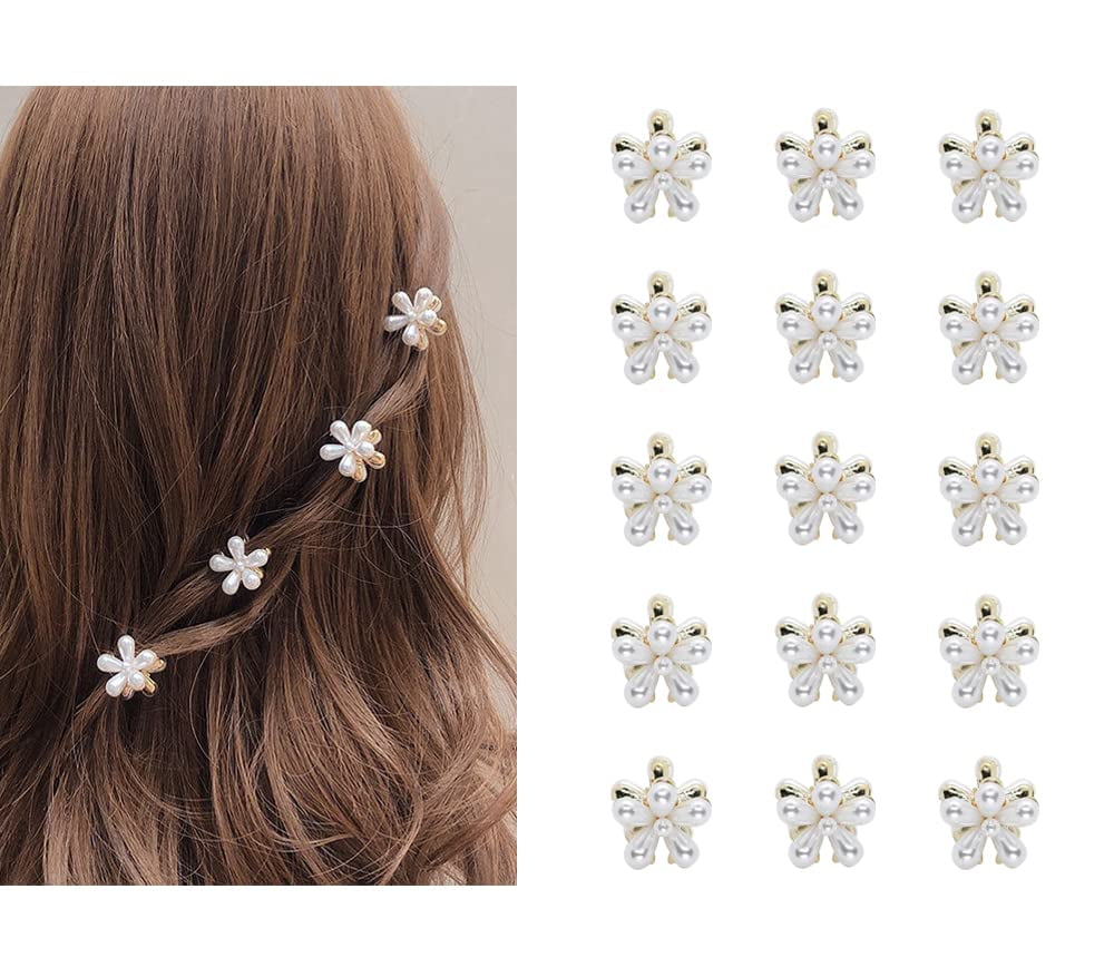 Flower Spiral Twist Hair Pins Crystal Pearl Bridal Clips Women Hair  Accessories | eBay