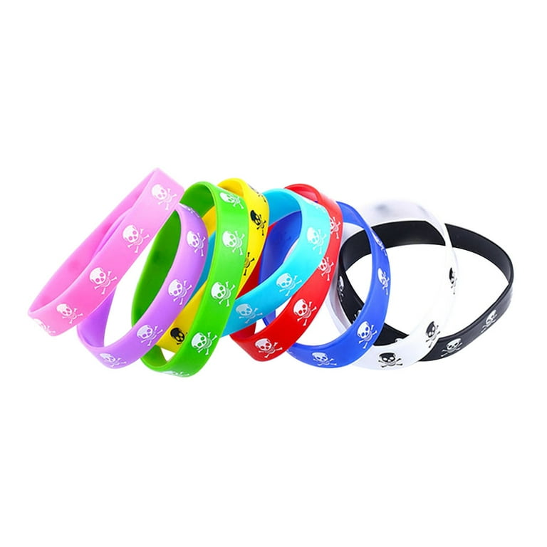 15pcs Sports Silicone Bracelet Wrist Band Hand Rings Decoration