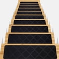 thumbnail image 1 of 15pcs Stair Treads for Wooden Steps - 8x30in Carpet Stairs Runner Indoor Non-Slip Stair Mats for Kids Elders and Pets, 1 of 9