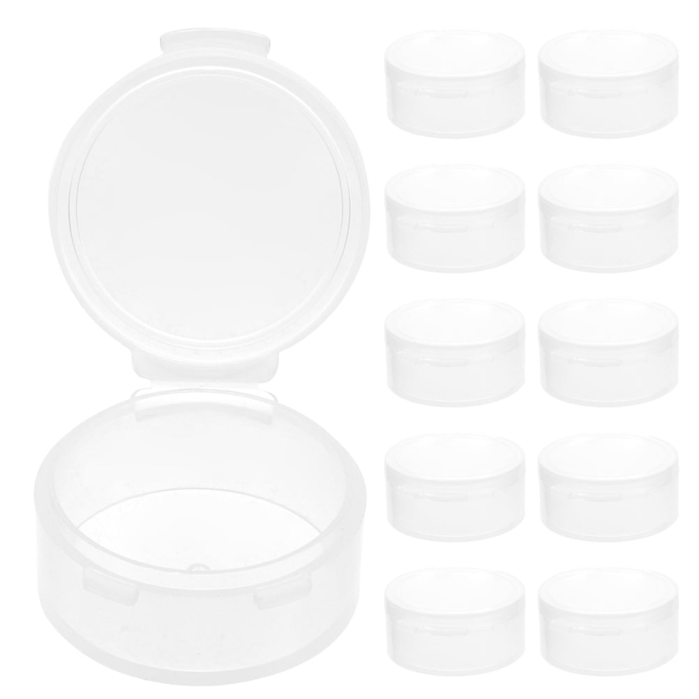 15pcs Tiny Earplugs Box Plastic Case Small Craft Storage Container ...