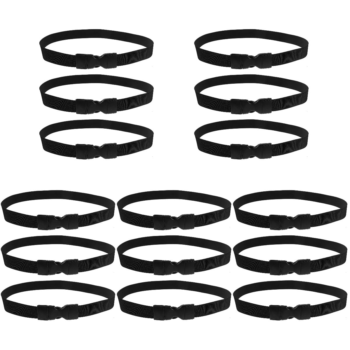 Supvox Trash Can Band Black Elastic for Versatile Use and Reliable Hold 15Pcs