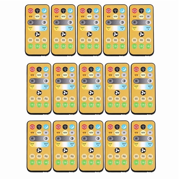 15pcs Wireless Switches 3-Speed Timing Remote Control for E27 Ceiling Fan Light 1-4h Timing Remote Control