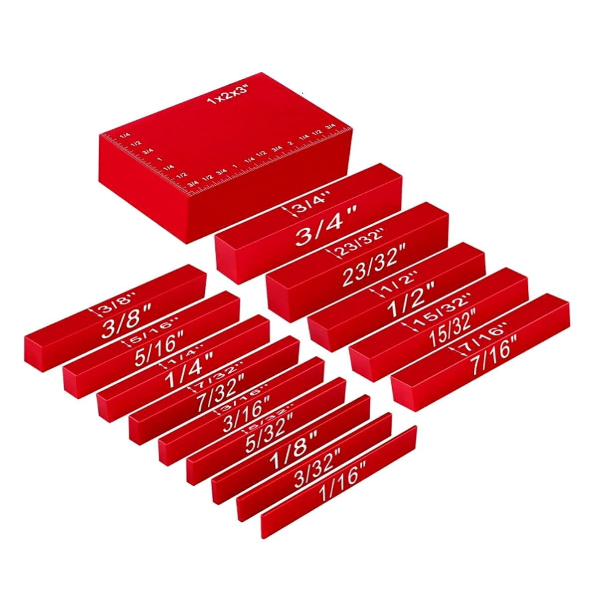 15pcs Woodworking Precision Aluminum Alloy Setup Bars Positioning ...