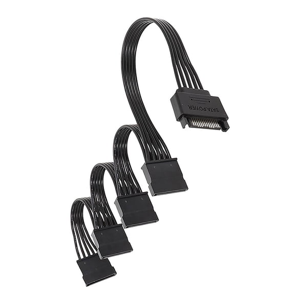 15pin Male To 1 2 3 4 5 Female Extension Cable for Computer Hard Disk Interface Power Cord