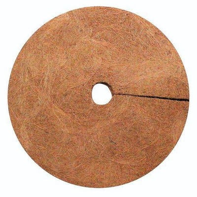 15pk 11" Coco Coir Plant Cover Mulch Mat: Sustainable Weed Control, Garden Protector, Easy Trim