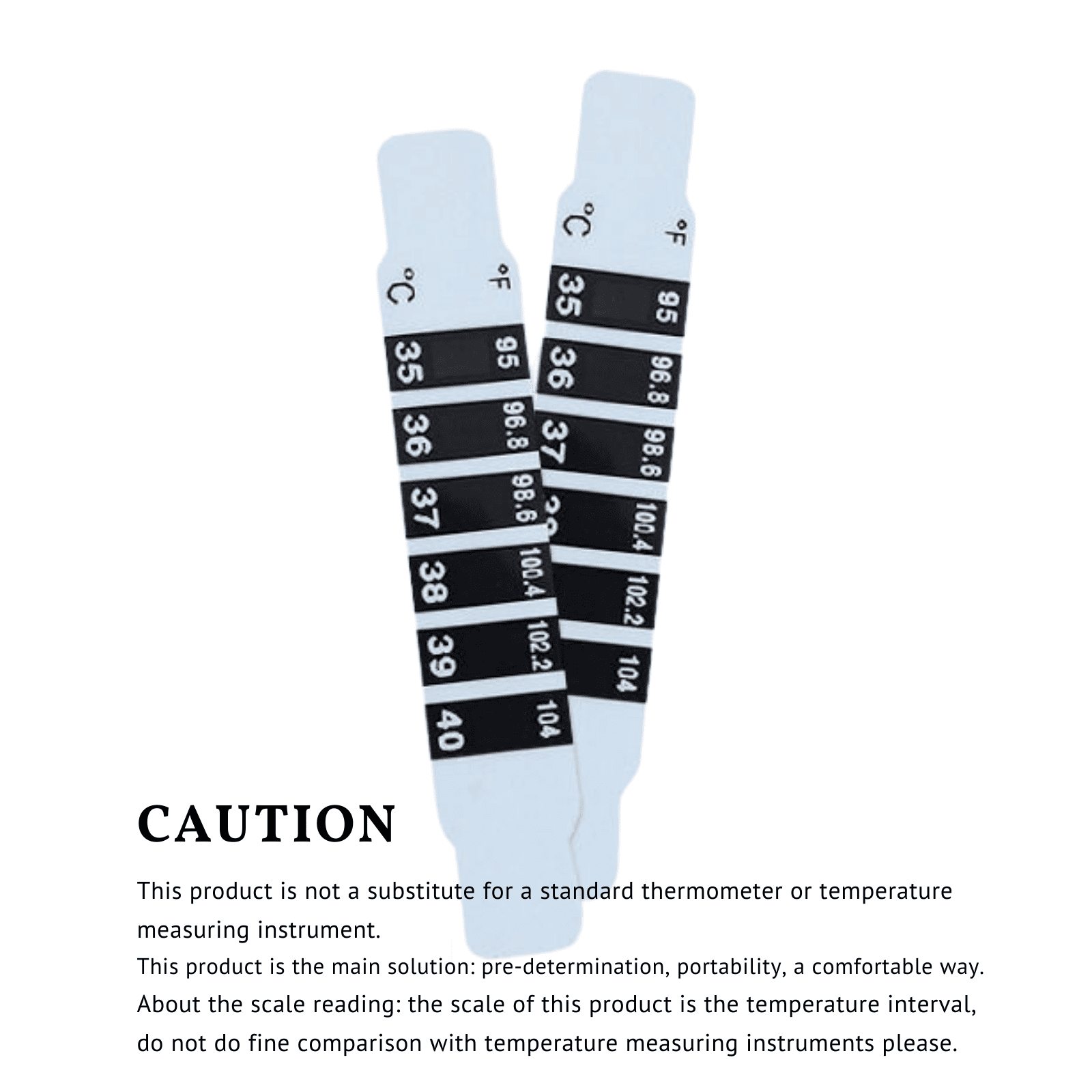 15s' Quick Read Forehead Thermometer Strips 2PCs,Great For Checking