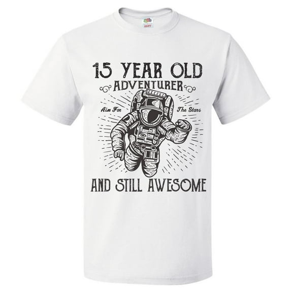 15th Birthday Gift For 15 Year Old Adventurer T Shirt Gift