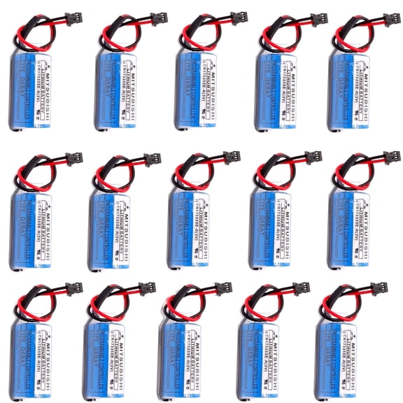15x 3V CR17335SE-R Q6BAT 1800mAh Battery for Mitsubishi QNS FANUC System Batter