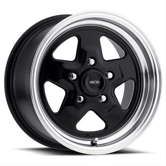 Vision Nitro 15x10 5x114.3 25et Gloss Black Machined Lip Wheel