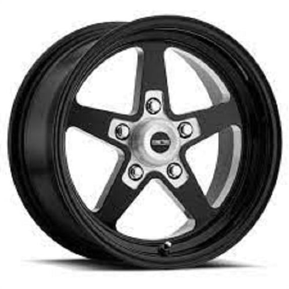 15x10 American Muscle 571 Sport Star II Blk Milled Wheel 5x4.75 (-25mm)