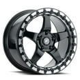 thumbnail image 1 of 15x10 Forgestar F001 D5 BEADLOCK Gloss Black Machined Wheel 5x4.5 (50mm), 1 of 3