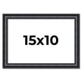 thumbnail image 1 of 15x10 Frame Black Real Wood Picture Frame Width 1.25 inches | Interior Frame Depth 0.5 inches |, 1 of 8