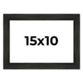 thumbnail image 1 of 15x10 Frame Black Rustic Barnwood Solid Wood Picture Frame | 1.5 Inch Moulding Width | Includes UV, 1 of 8
