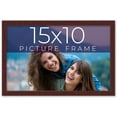thumbnail image 1 of 15x10 Frame Brown Solid Wood Picture Frame Width 0.75 Inches | Interior Frame Depth 0.5 Inches |, 1 of 8
