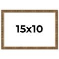 thumbnail image 1 of 15x10 Frame Gold Kingsley Distressed Solid Wood Picture Frame Width 0.75 Inches | Interior Frame, 1 of 8