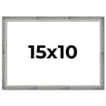 thumbnail image 1 of 15x10 Frame Silver Grey Distressed Solid Wood Picture Frame | 0.75 Inch Moulding Width | Interior, 1 of 8