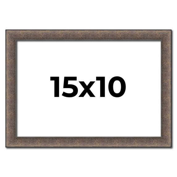 15x10 Frame Silver Real Wood Picture Frame Width 1.25 Inches | Interior Frame Depth 0.5 Inches |