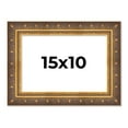 thumbnail image 1 of 15x10 Frame Vintage Gold Solid Wood Picture Frame | 2.5 Inch Moulding Width | Ornate Bronze Museo, 1 of 8