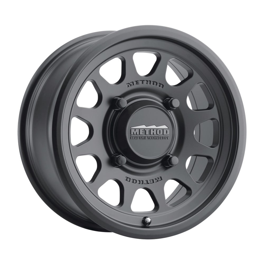 15x10 Method MR414 Bead Grip Matte Black UTV Wheel 4x156 (25mm ...