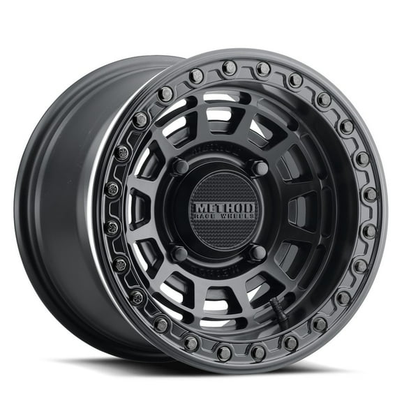 15x10 Method MR415 UTV BEADLOCK Matte Black W/ Gloss Ring Wheel 4x156 (25mm)
