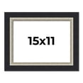 thumbnail image 1 of 15x11 Frame Black Real Wood Picture Frame Width 2.25 Inches | Interior Frame Depth 0.5 Inches |, 1 of 8