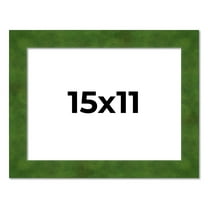 15x11 Frame Green Burl Solid Wood Picture Frame | 1.75 Inches Moulding Width | Interior Frame Depth