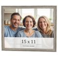 thumbnail image 1 of 15x11 Frame Grey Solid Wood Picture Frame Width 1 Inches | Interior Frame Depth 0.5 Inches |, 1 of 8