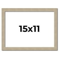 thumbnail image 1 of 15x11 Frame Grey Solid Wood Picture Frame Width 1 Inches | Interior Frame Depth 0.5 Inches |, 1 of 8
