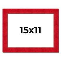 15x11 Frame Red Burl Solid Wood Picture Frame Width 1.75 Inches | Interior Frame Depth 0.5 Inches |